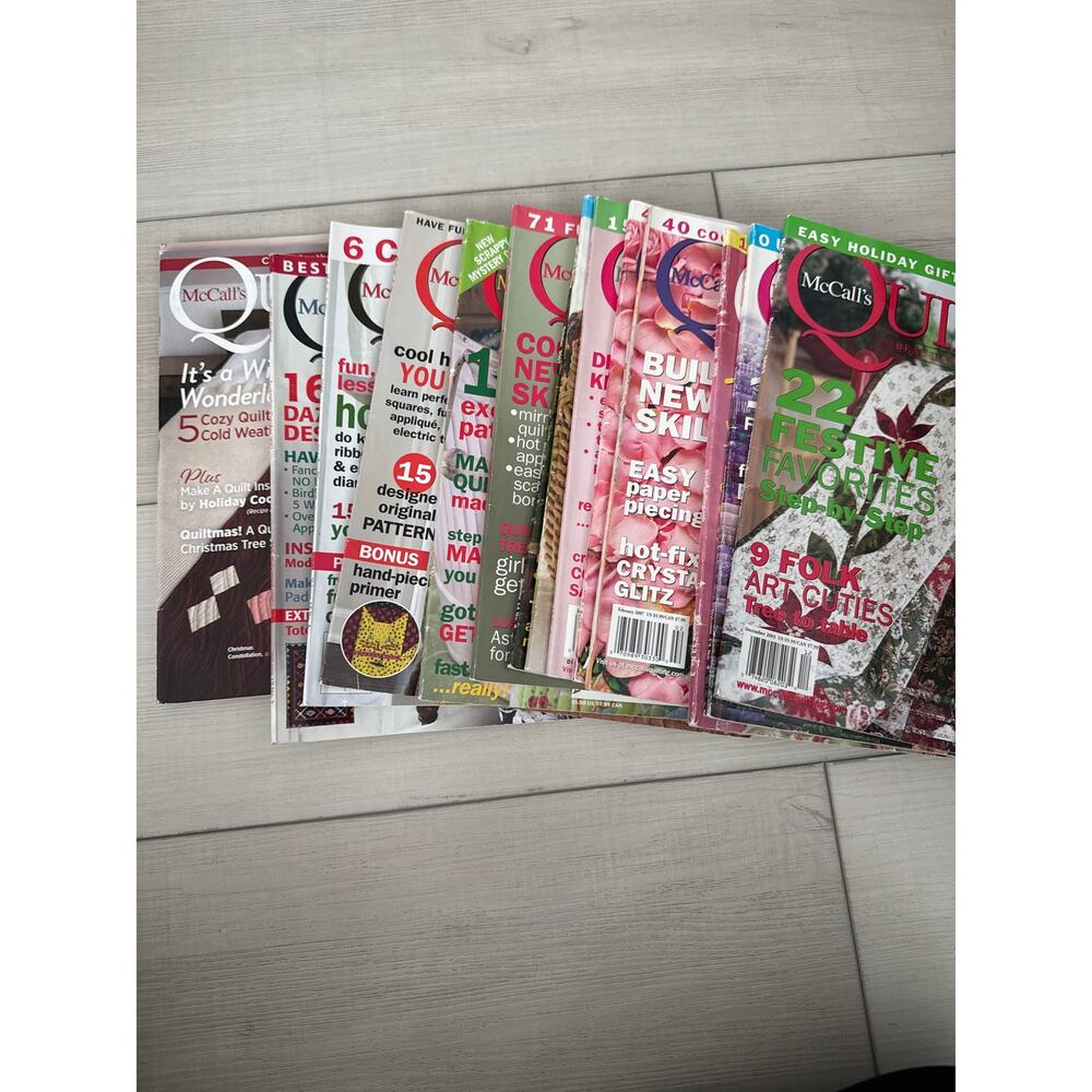 15 McCall's Quilting, Quick Quilts, Quiltmaker Illustrated Magazines